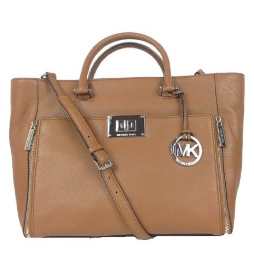 NWOT Michael Kors Brown Leather Satchel